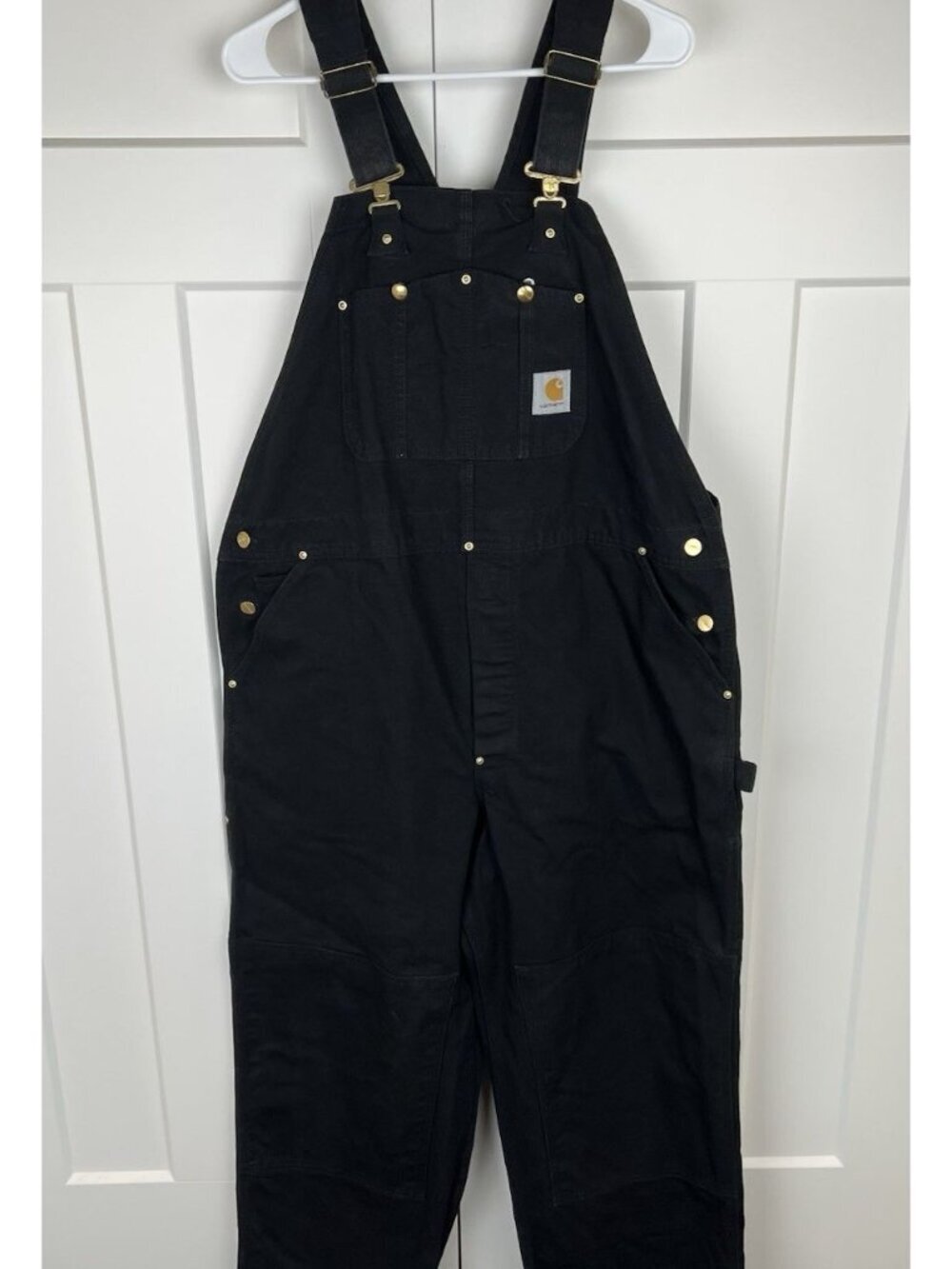 Carhartt Black Duck Bib Overalls Made in USA Men’s Approx 40x28 Workwear